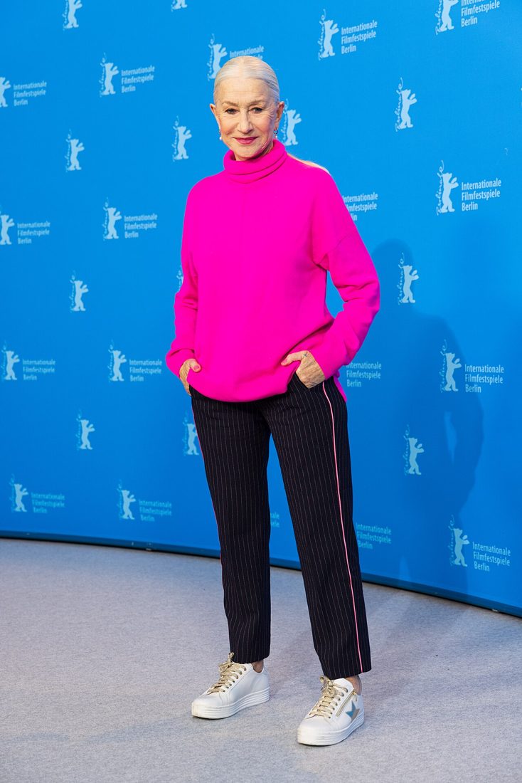 Helen Mirren at a film festival photocall