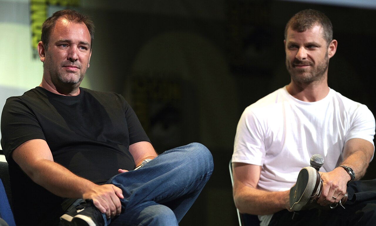 Trey Parker and Matt Stone at a public appearance